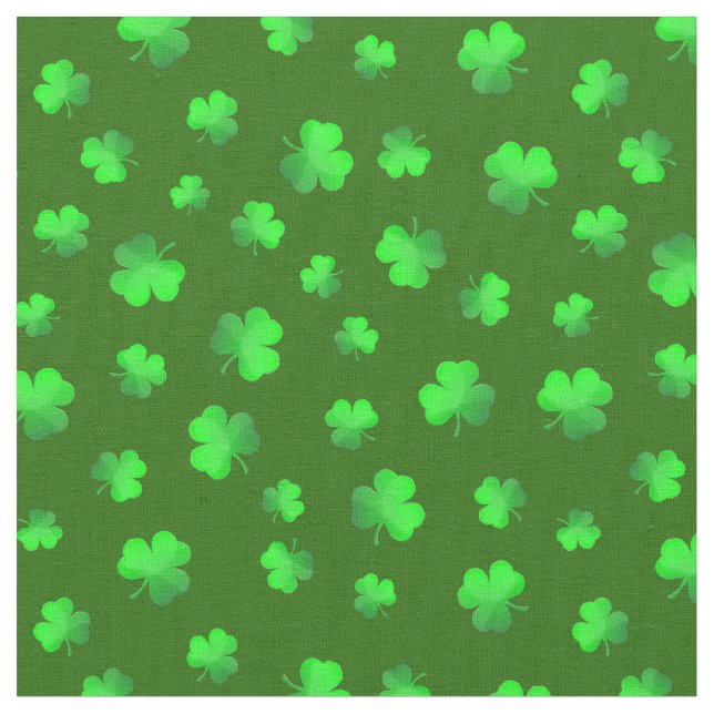 Irish Kleeblatts Clover St. Patricks Day Stoff (Nahaufnahme)