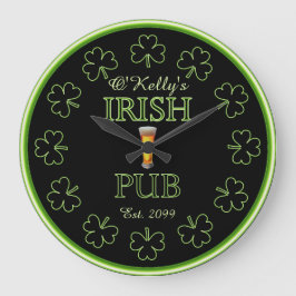 Irish Kleeblatts Pub Bar Tavern Uhr