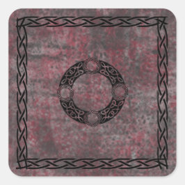 Irish Knot Designs Quadratischer Aufkleber