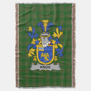 Irish Knox Coat of Arms Familienwappen Irland Decke