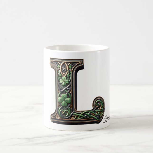 Irish L Monogram Coffee Mug Kaffeetasse (Mittel)