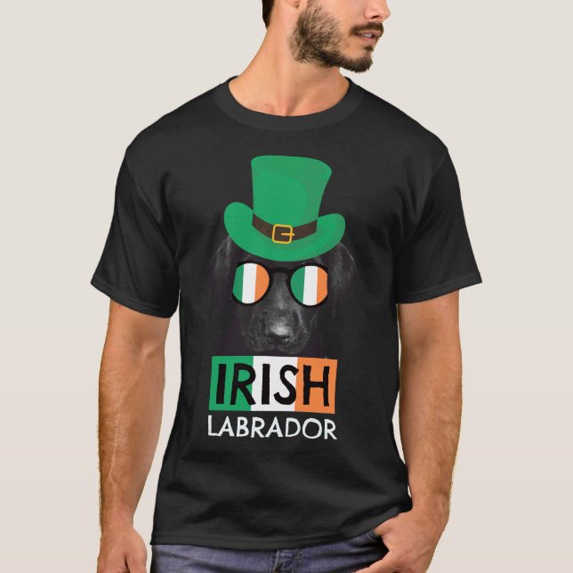 Irish Labrador Retriever Dog St Patricks Day T-Shirt (Vorderseite)