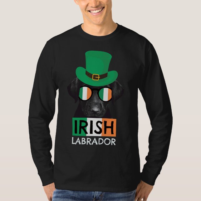 Irish Labrador Retriever Dog St Patricks Day T-Shirt (Vorderseite)