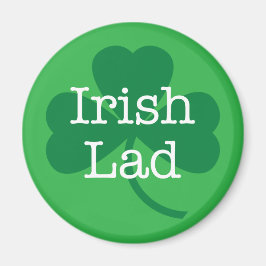 Irish Lad, St. Patrick's Day Kleeblatt Magnet
