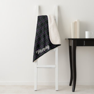 Irish Landkreis Carlow Tartan Personalisiert Sherpadecke
