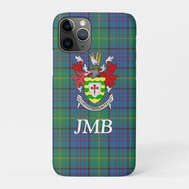 Irish Landkreis Donegal Tartan Monogram Case-Mate iPhone Hülle (Rückseite)