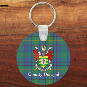 Irish Landkreis Donegal Tartan Personalisiert Schlüsselanhänger