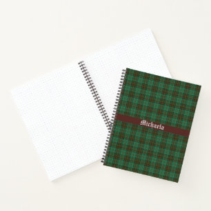 Irish Landkreis Dublin Tartan Notizbuch