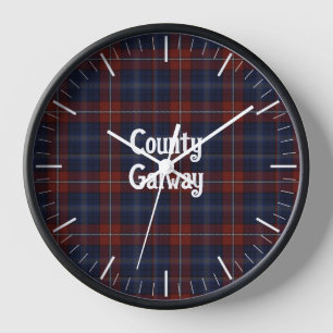 Irish Landkreis Galway Tartan Uhr
