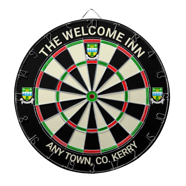 Irish Landkreis Kerry Ireland Dartboard Dartscheibe (vorne)