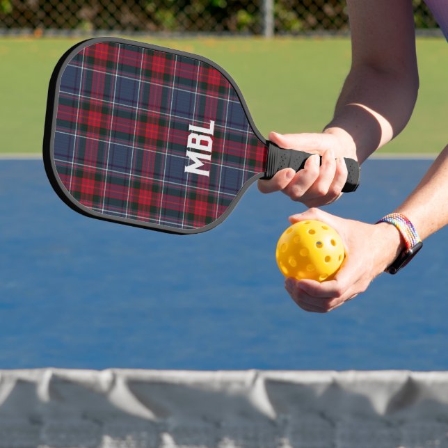 Irish Landkreis Louth Tartan Kariert Personalisier Pickleball Schläger (InSitu)