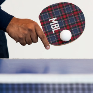 Irish Landkreis Louth Tartan Kariert Personalisier Tischtennis Schläger