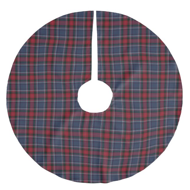 Irish Landkreis Louth Tartan Kariert Polyester Weihnachtsbaumdecke (Vorderseite)