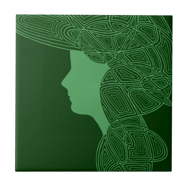 Irish Lass Fliese (Vorderseite)