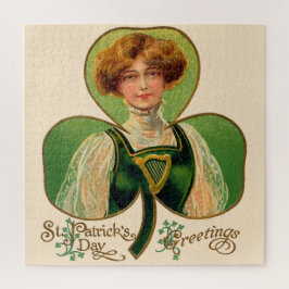 Irish Lass St. Patrick's Day Puzzle