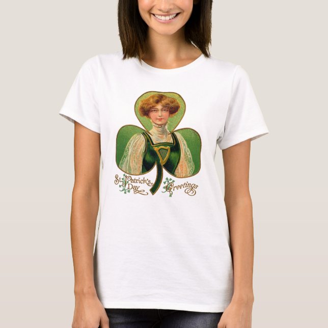 Irish Lass St. Patrick's Day Women's Shirt (Vorderseite)