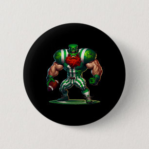 Irish Leprechaun Footll Player Sp Button