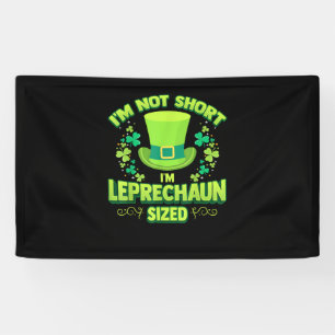 Irish Leprechaun Gag Gift Kurz Women Kleeblatt T-S Banner