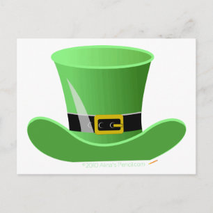 Irish Leprechaun Hat Lucky St. Patrick's Day Postkarte