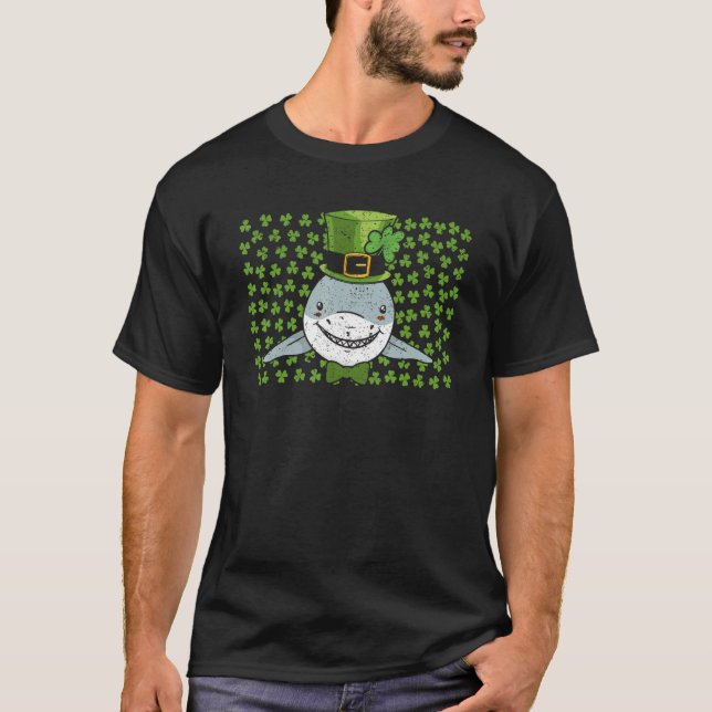 Irish Leprechaun Shark Shamrock St Patricks Day An T-Shirt (Vorderseite)