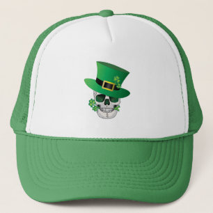 Irish Leprechaun Skull Truckerkappe