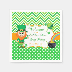 Irish Leprechaun St Patrick's Day Party Serviette