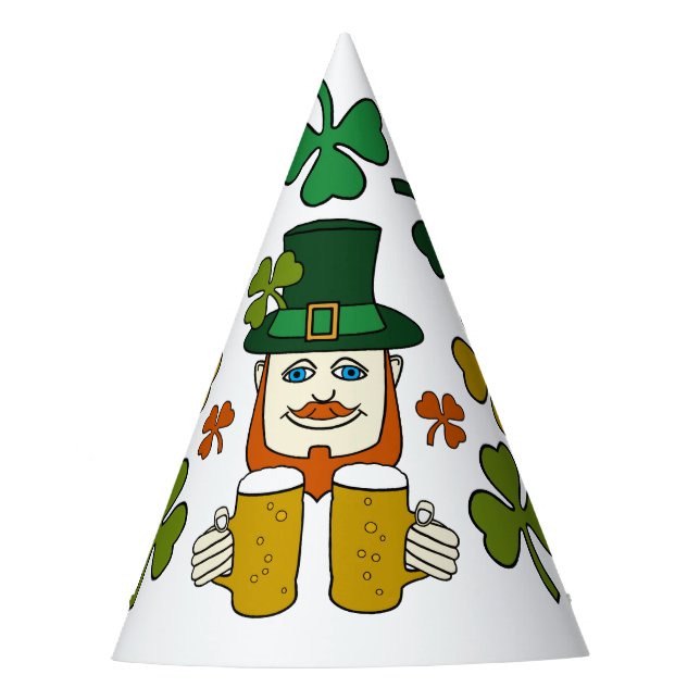 Irish Leprechaun, St Patrick's Day Partyhütchen (Vorderseite)