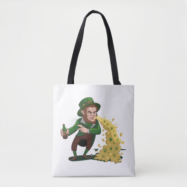 Irish Leprechaun Tossing Lucky Cookies Funny (Vorderseite)