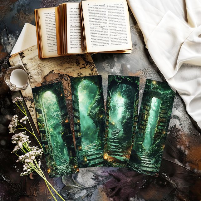 Irish Lesezeichen, Fantasy Library Lesezeichen14 (a collection of fantasy library bookmarks you cut out yourself)