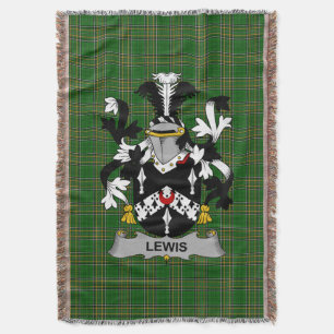Irish Lewis Coat of Arms Familienwappen Irland Decke