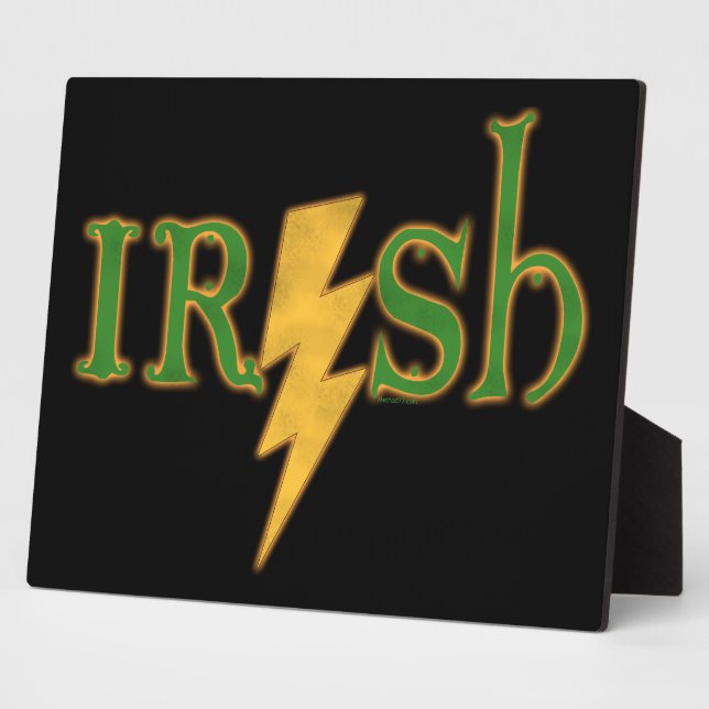 Irish Lightning Bolt Plaques Fotoplatte (Seite)