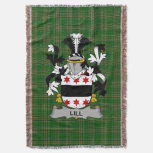 Irish Lill Coat of Arms Familienwappen Irland Decke