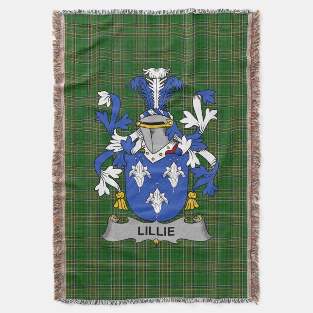 Irish Lillie oder MacLilly Coat of Arms Family Cre Decke (Vorderseite Vertikal)