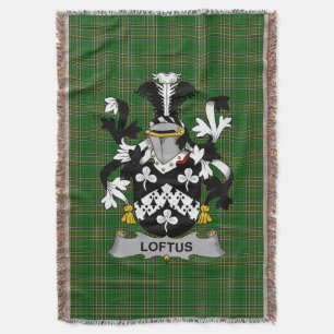 Irish Loftus Coat of Arms Familienwappen Irland Decke