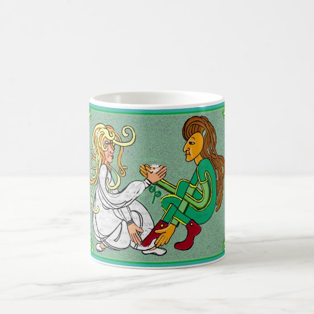 Irish love St Patricks Day Celtic Hochzeit Tasse (Mittel)