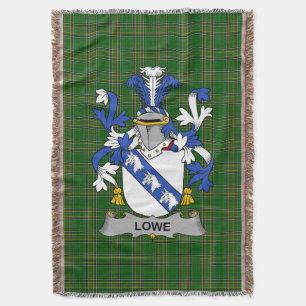 Irish Lowe Coat of Arms Familienwappen Irland Decke
