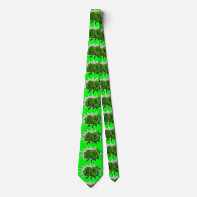 Irish Luck Green Rose KRAWATTE!!!! Krawatte (Vorderseite)