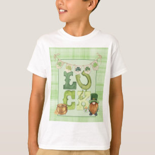 Irish Luck St Patrick's Day Gnome Kleeblatt Green T-Shirt