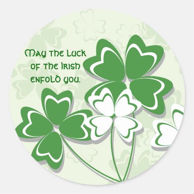 Irish Luck Sticker (Vorderseite)