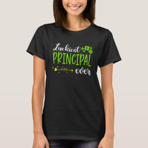 Irish Luckiest Principal Ever Funny Teacher St Pat T-Shirt