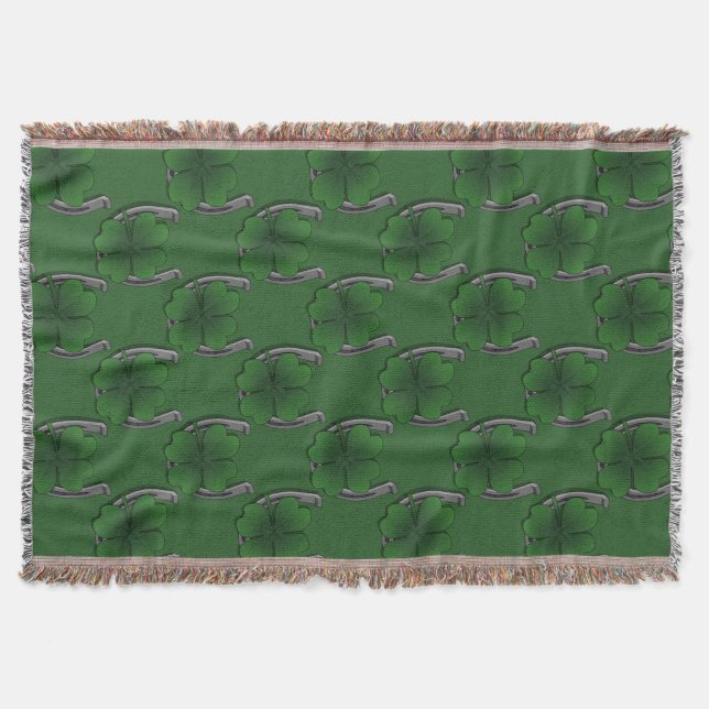 Irish Lucky Blanket Lucky Throw Blanket Decke (Vorderseite)