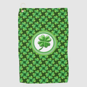 Irish Lucky Clover Golfhandtuch