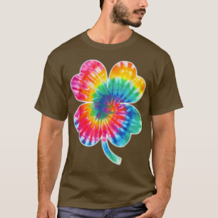 Irish Lucky Kleeblatt Gefärbte Krawatte Clover St T-Shirt