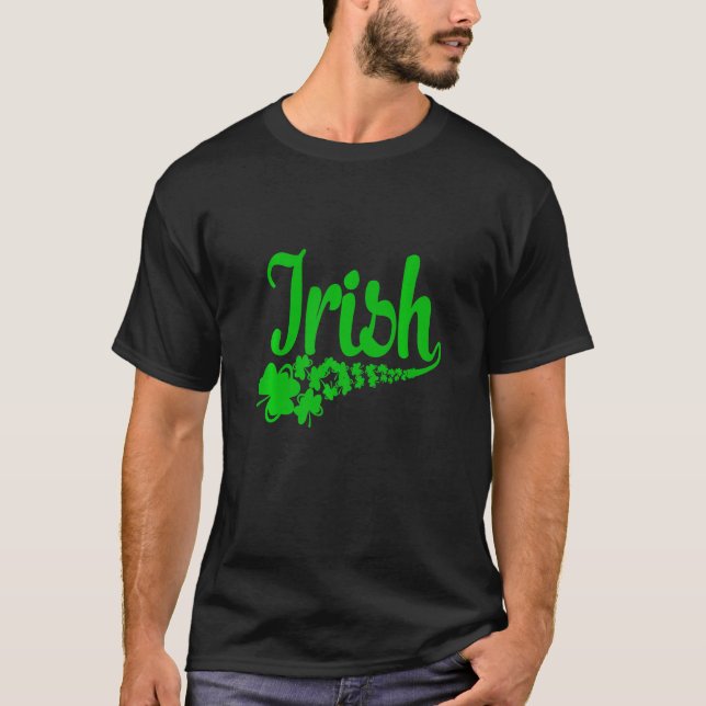 Irish Lucky Kleeblatt Green Clover St Patrick's Da T-Shirt (Vorderseite)