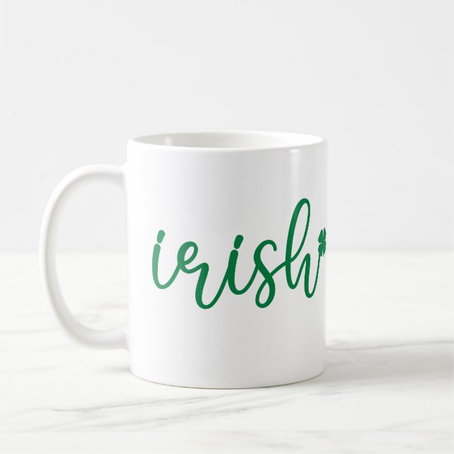 Irish Lucky Kleeblatt St. Patrick's Day Kaffeetasse (Links)