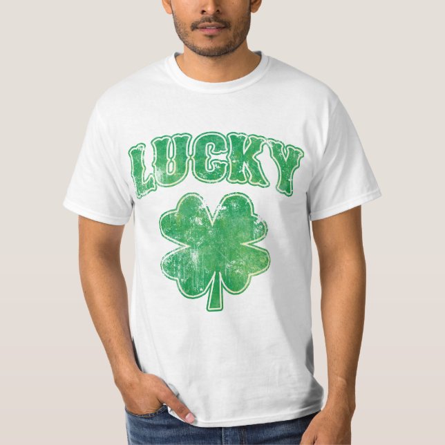 Irish Lucky Kleeblatt T-Shirt (Vorderseite)