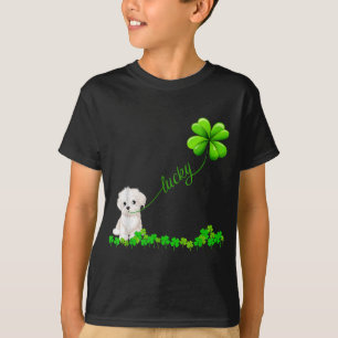 Irish Lucky mit maltese Liebhaber, Hund T-Shirt