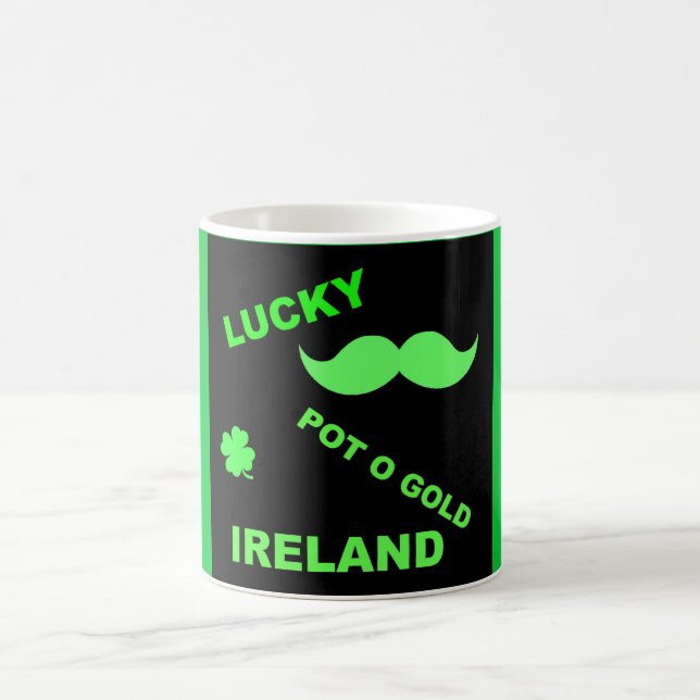 Irish Lucky Pot o Gold Quotes Tasse (Mittel)