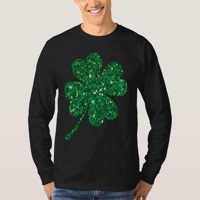 Irish Lucky Shamrock Green Clover St Patrick's Day T-Shirt (Vorderseite)