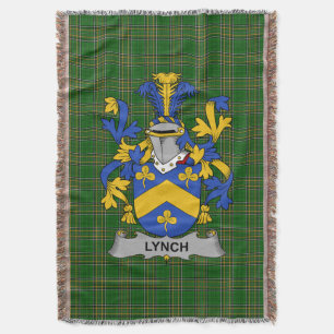 Irish Lynch Coat of Arms Familienwappen Irland Decke